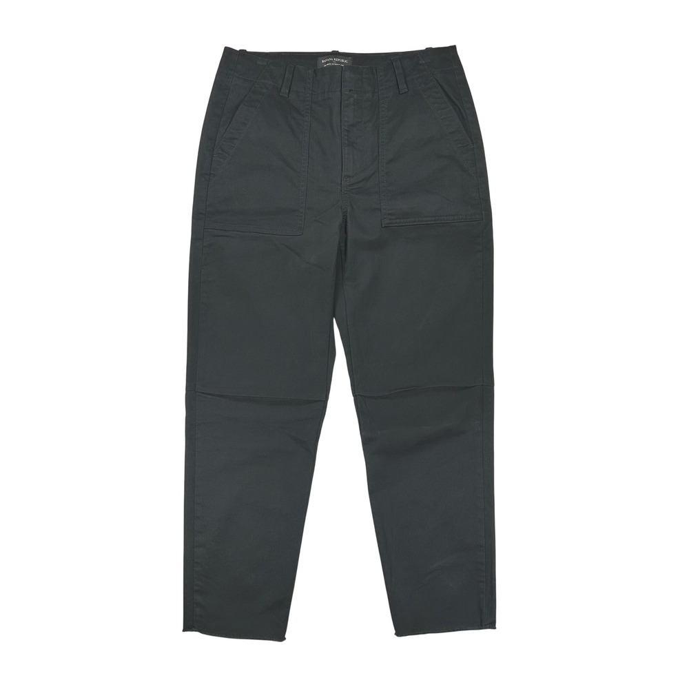 Banana Republic Girlfriend Authentic Chino Pants Black Utility Size 4 Petite